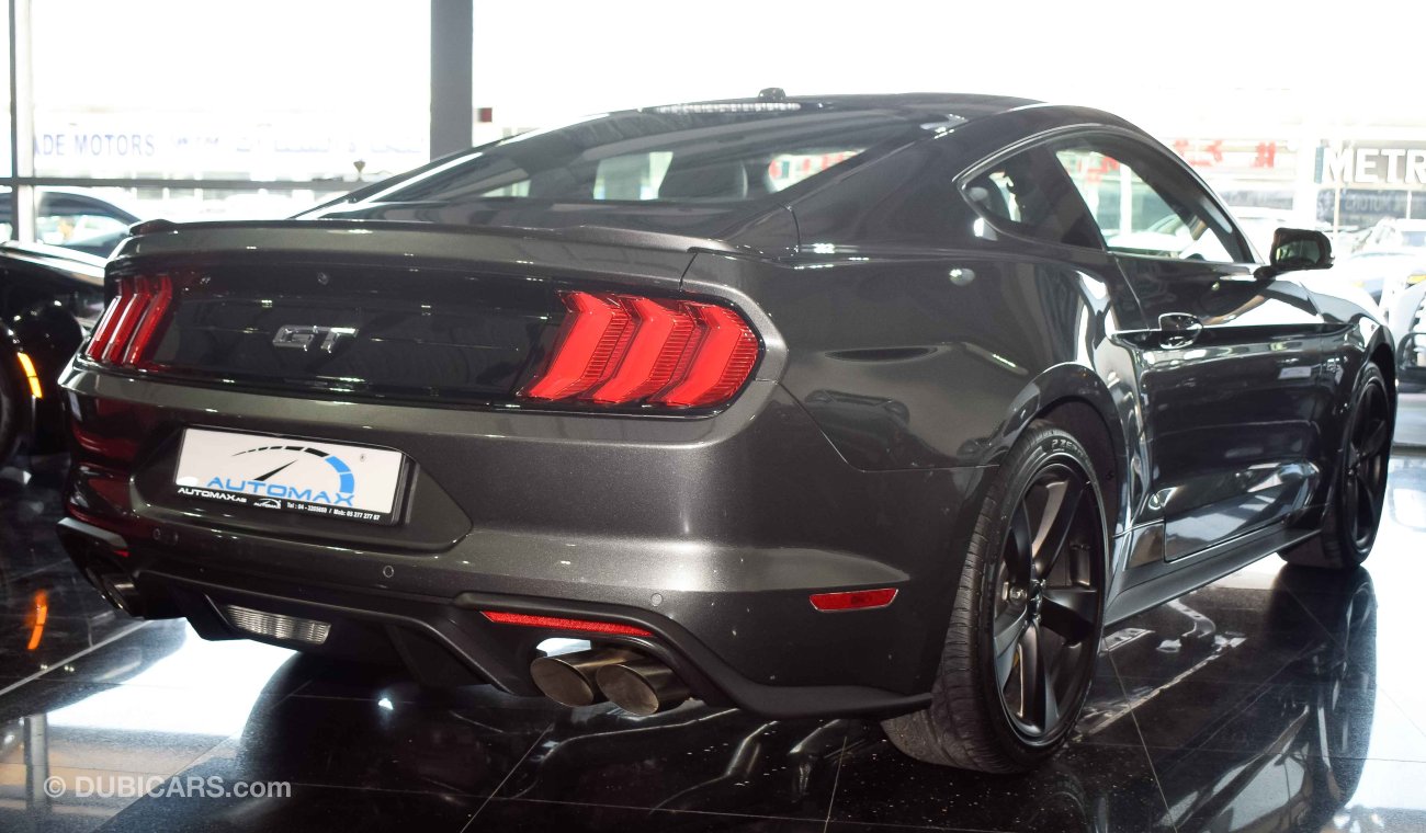 فورد موستانج GT Premium, 5.0, V8, GCC, عداد رقمي, الضمان: 3 سنوات أو 100,000 كم + الخدمة: 60,000 كم, 2019