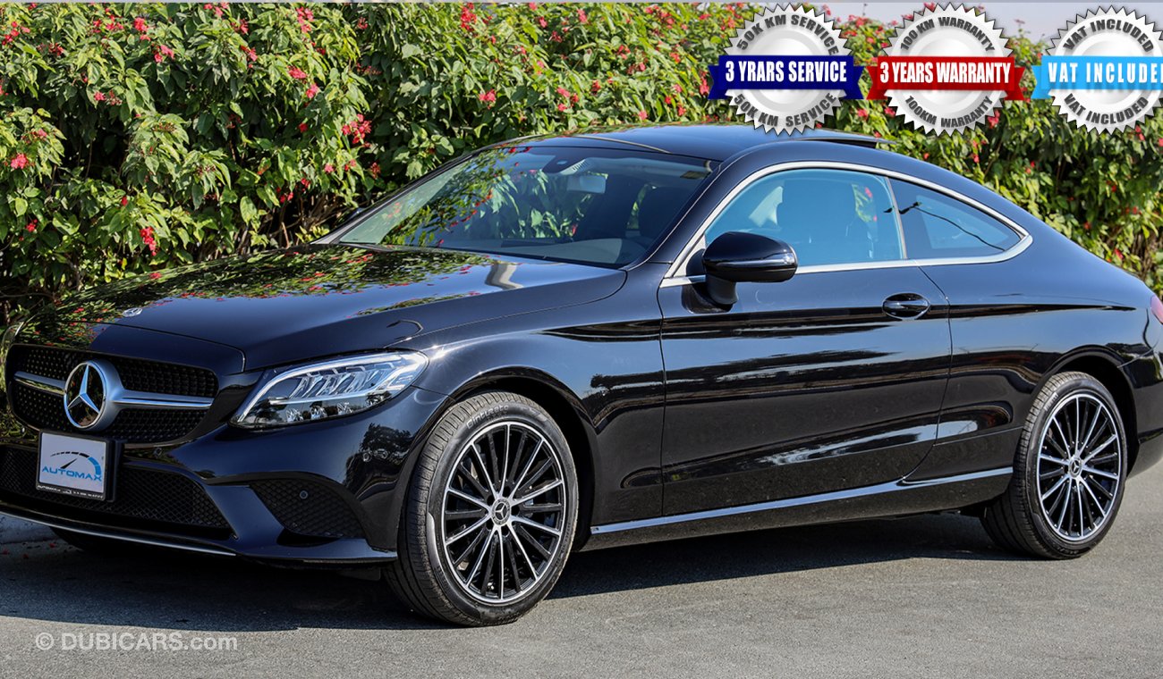 Mercedes-Benz C 200 Coupe 2020  AMG , GCC 0km W/3Yrs or 100K KM warranty + 3Yrs or 50K KM Service.