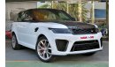 Land Rover Range Rover Sport SVR 2018 (FOR EXPORT)