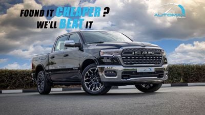 رام 1500 Limited Longhorn Crew Cab Hurricane H.O 3.0TT (For Export , НА ЭКСПОРТ) PY 26/26 Crew Cab Hurricane H.O 3.0TT GCC 0Km Без пробега