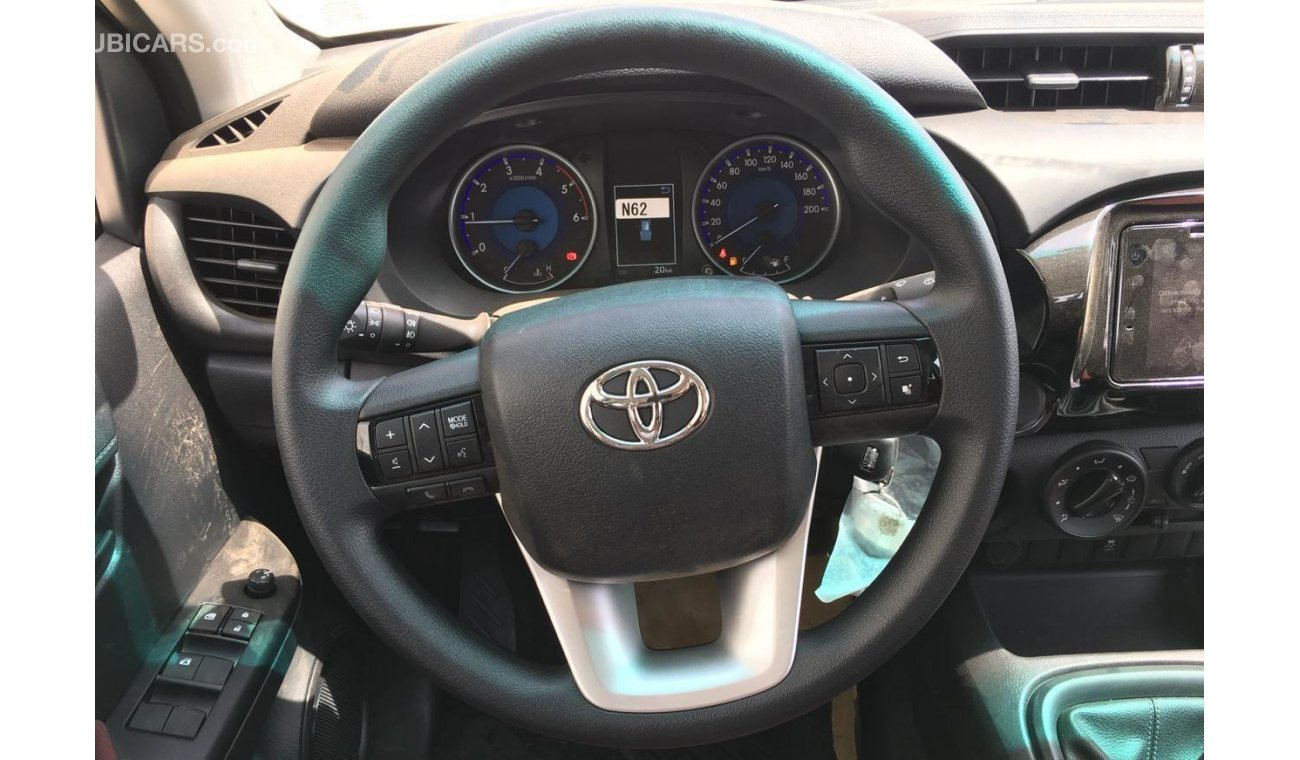 Toyota Hilux 2020 2.4L DC 4x4 6MT.AC.STEEL WIDE.CAM- Silver available- للتصدير فقط