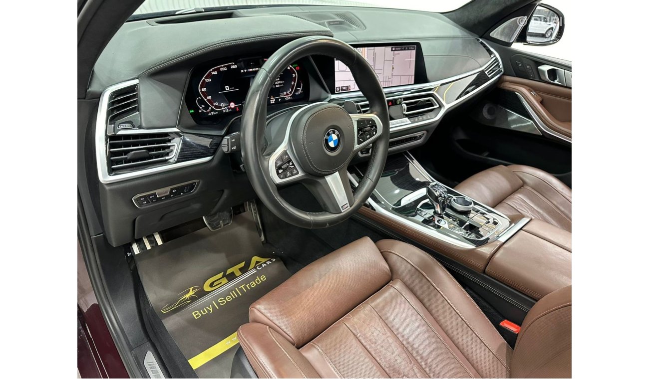 بي أم دبليو X7 2020 BMW X7 M50i M-Sport, December 2024 BMW Warranty + Service Pack, Fully Loaded, Low Kms, GCC