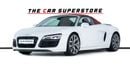 Audi R8 Spyder FSI 4.2L (430 HP) GCC-V8 Naturally Aspirated-Red Interior-Bang Olufsen Sound System