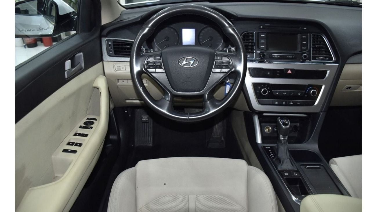هيونداي سوناتا EXCELLENT DEAL for our Hyundai Sonata ( 2017 Model ) in White Color GCC Specs
