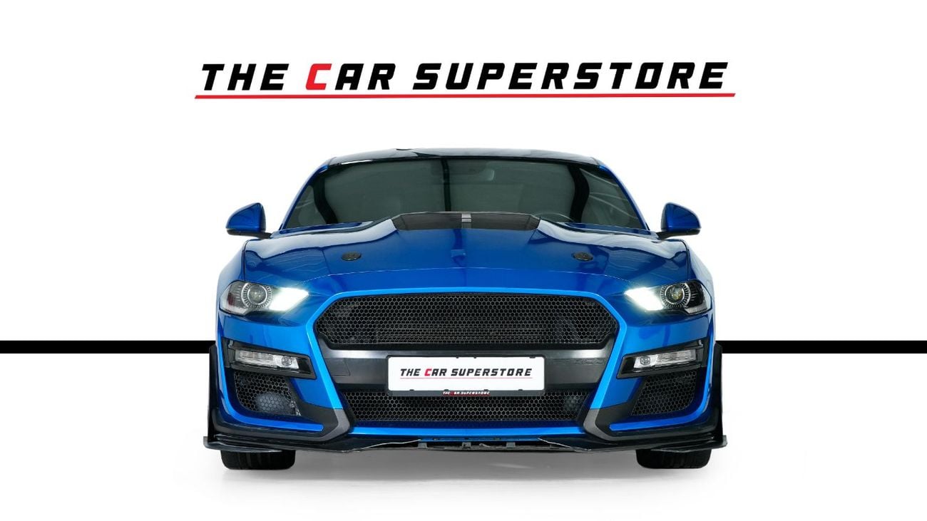 فورد موستانج 5L V8-Sports Exhaust System-Aerodynamic Body Kit-High Gloss Black Rims