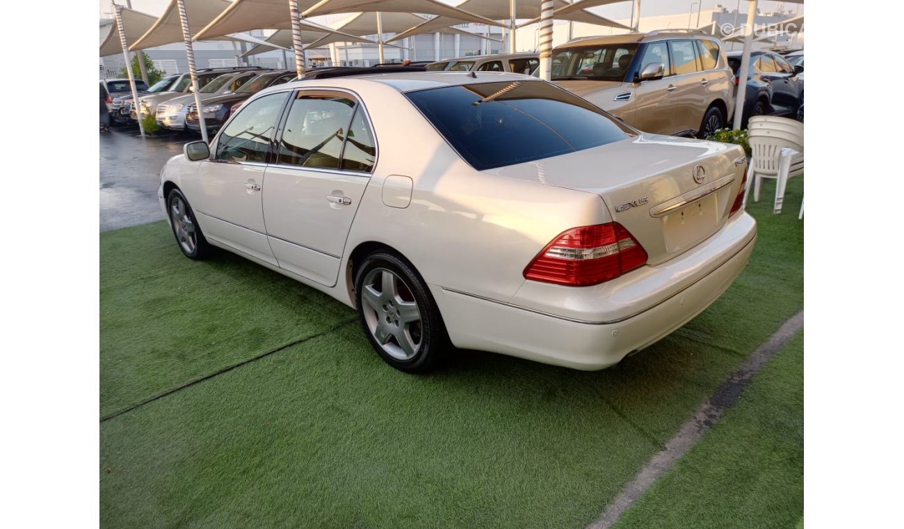 Lexus LS 430 American import white color inside beige 1/2 ultra full option slot leather alloy wheels wood sensor