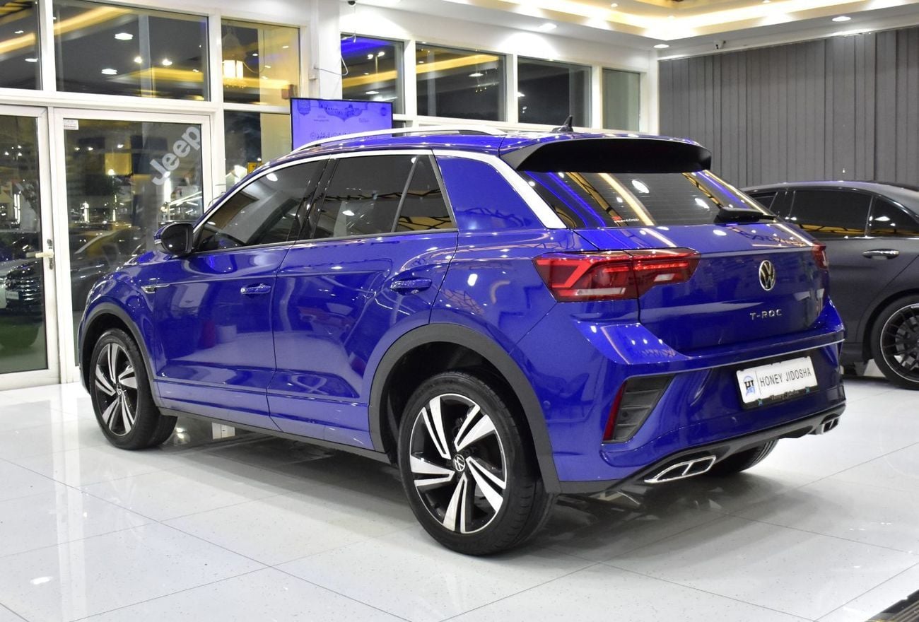 فولكس واجن T ROC EXCELLENT DEAL for our Volkswagen T-ROC R-Line ( 2023 Model ) in Blue Color GCC Specs