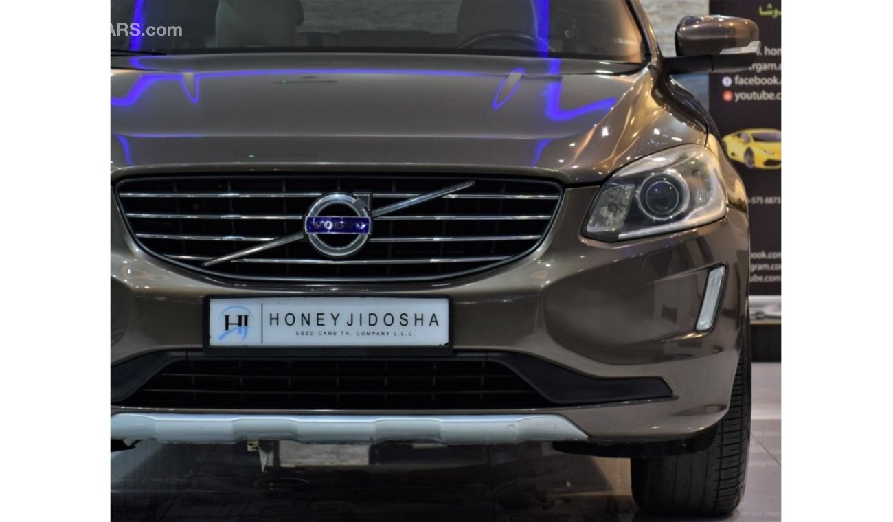 فولفو XC 60 ONLY 91,000KM! Volvo XC60 T5 ( 2014 Model! ) in Brown Color! GCC Specs