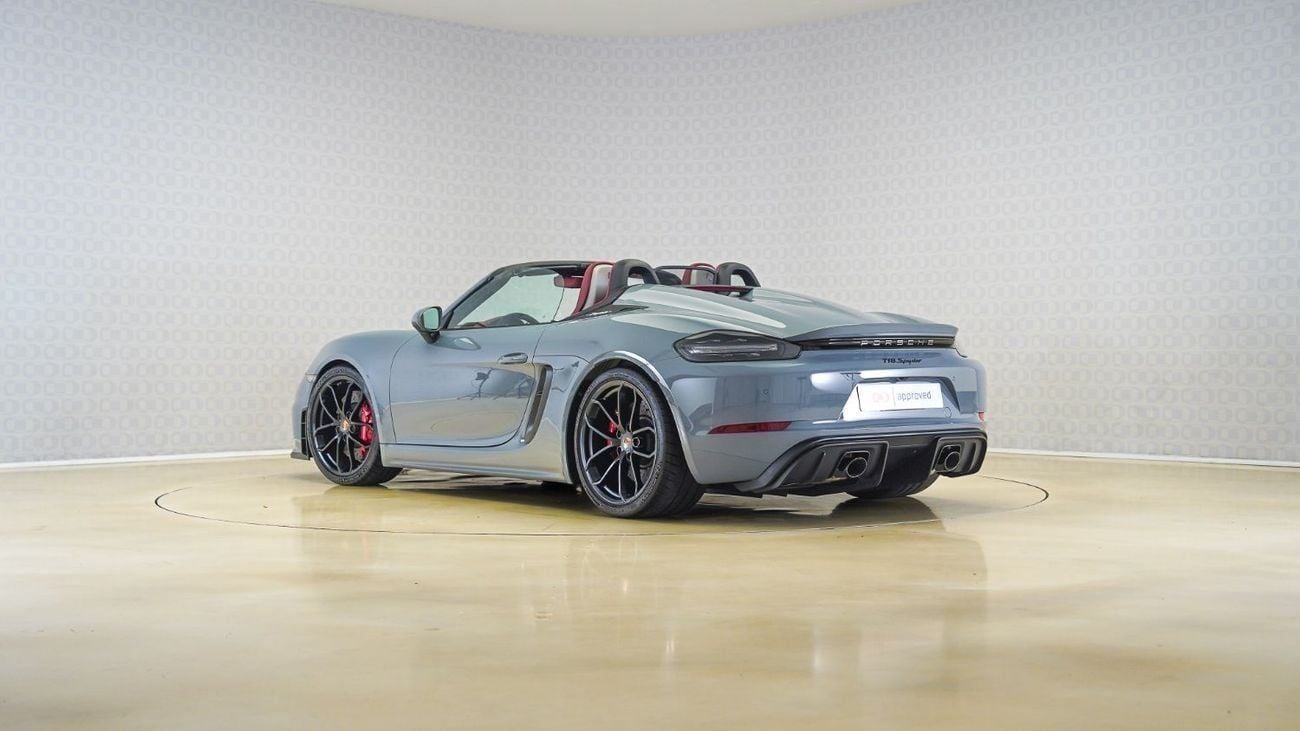 Porsche 718 Spyder UAE's Very Best Example | 2 Years Free Servicing | AED 7,081 Per Month