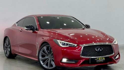إنفينيتي Q60 احمر سبورت 2019 Infiniti Q60 S Red Sport, Full Infiniti Service History, Warranty, Low Kms, GCC