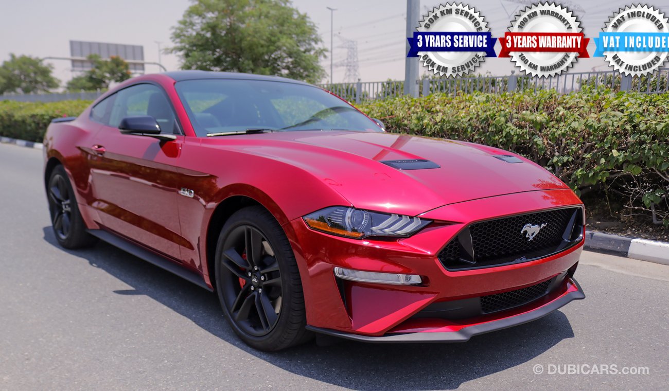 Ford Mustang 2020 GT Premium Digital cluster, 5.0 V8 GCC, 0km w/ 3Yrs or 100K km WTY + 60K km SERV from Al Tayer