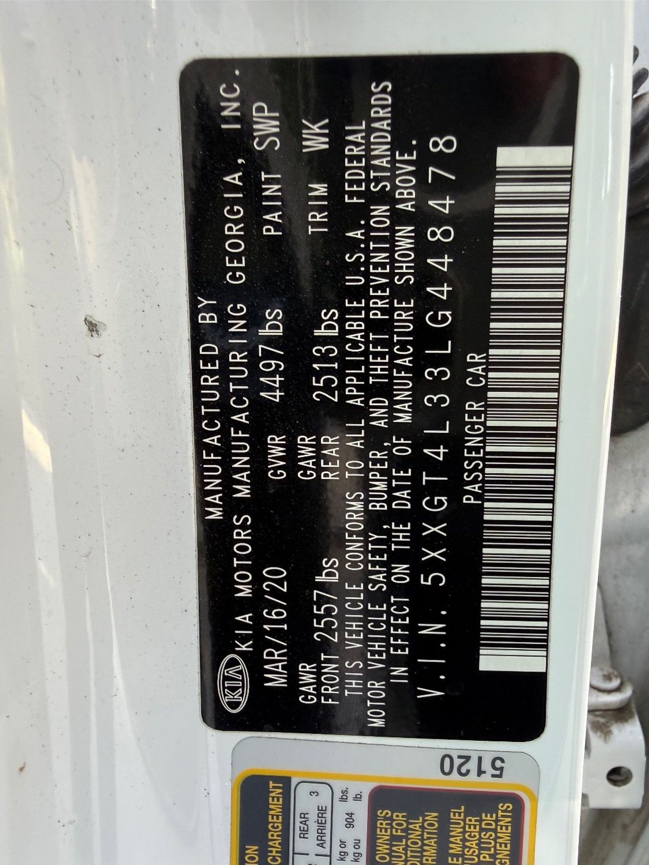 كيا أوبتيما LX 2.4L