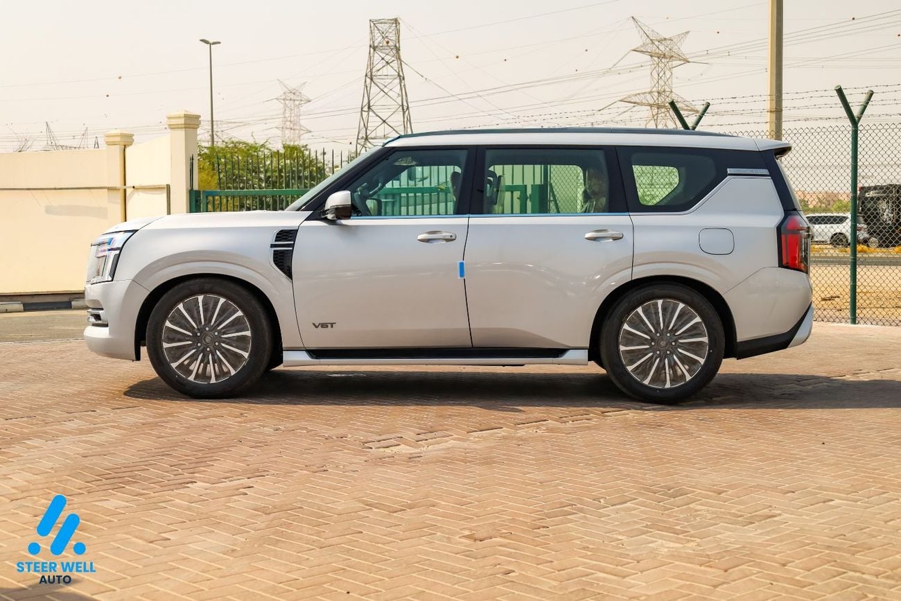 Nissan Patrol LE PLATINUM CITY 2026 GCC 3.5L Twin Turbo V6 | AWD | 9-Speed AT | 8 Seater | Height Contrl | Export Only