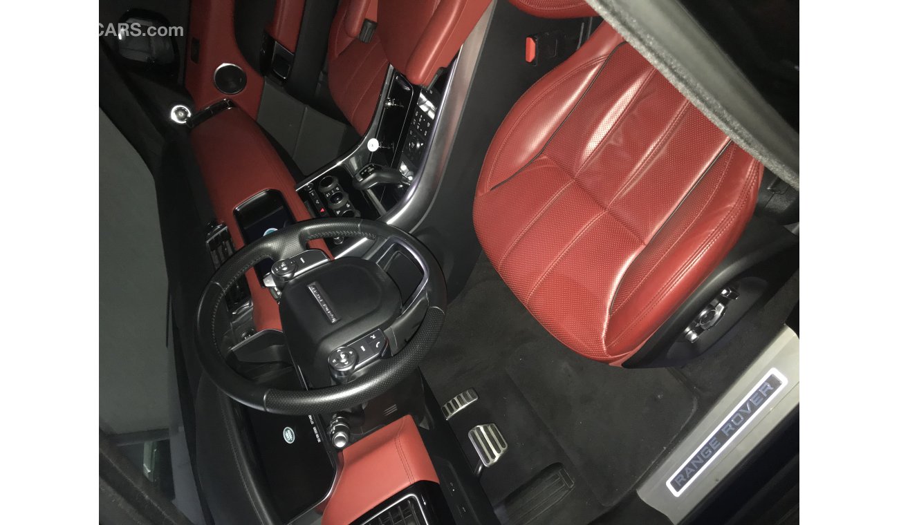 لاند روفر رانج روفر سبورت سوبرتشارج Red leather trim interior with front seats massage and ventilation pack