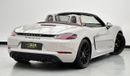 بورش بوكستر 718 2023 Porsche 718 Boxster GTS 4.0 Cabriolet, April/2027 Porsche Warranty, Porsche Full Service Histor