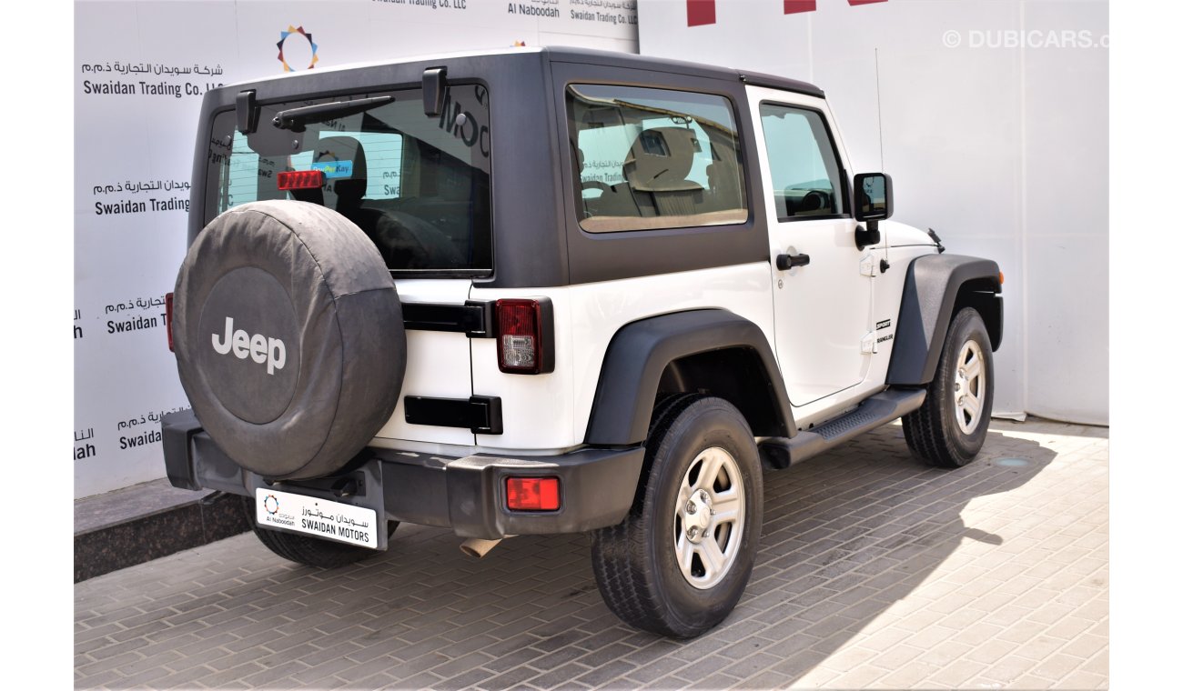 Jeep Wrangler AED 1760 PM | 0% DP | 3.6L SPORT V6 4X4 GCC WARRANTY