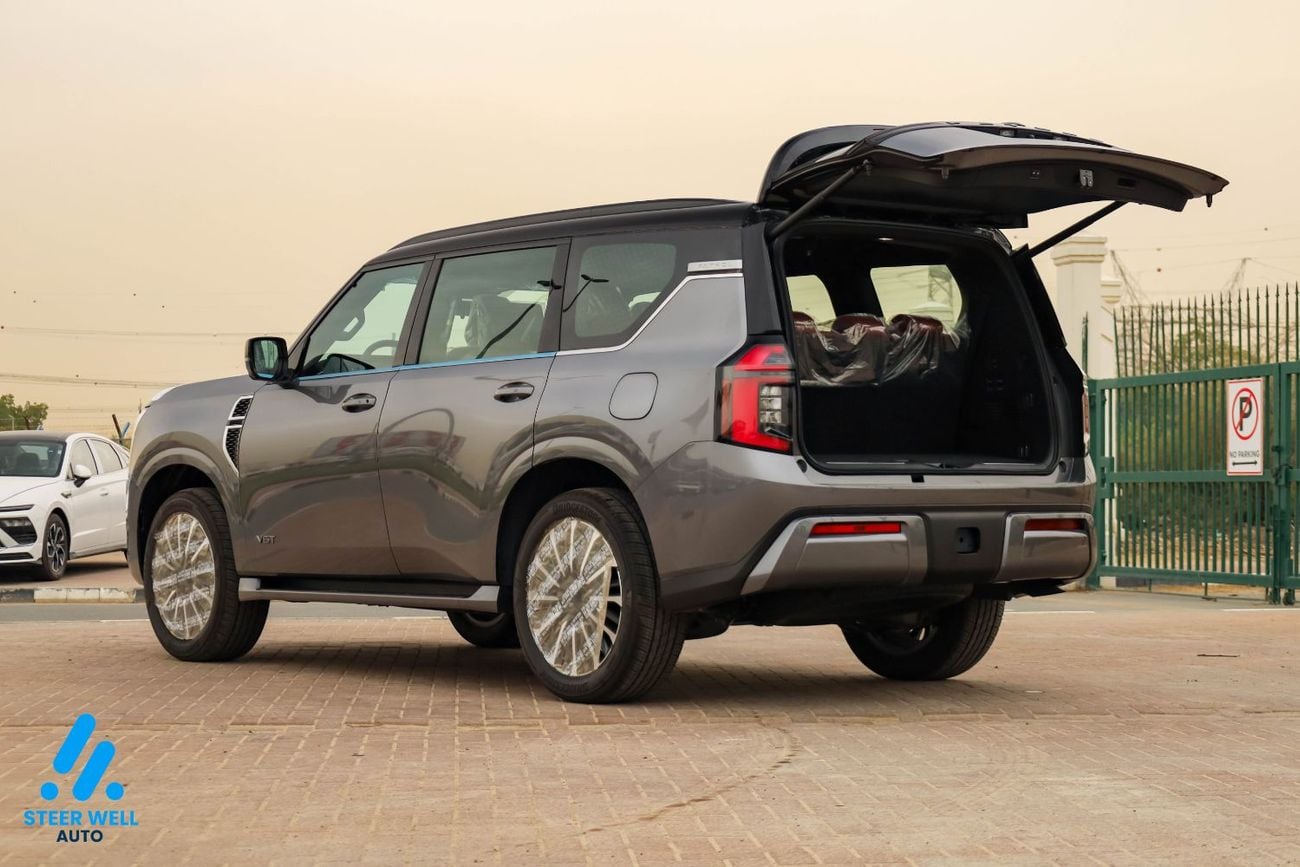Nissan Patrol 2026 LE Platinum | GCC | 3.5L V6 | AWD | 9AT | Red Interior | Height Control