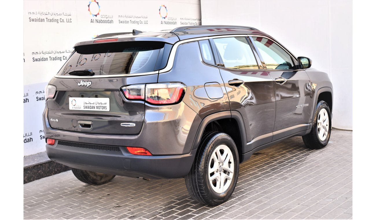 Jeep Compass AED 1762 PM | 2.4L LONGITUDE 4X4 GCC WARRANTY