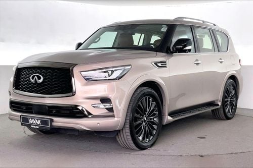 إنفينيتي QX80 Luxe Sensory ProActive - Black Edition | National Day Celebration | شامل الضمان | 0 ﺪﻔﻋﺓ ﺃﻮﻟﻯ