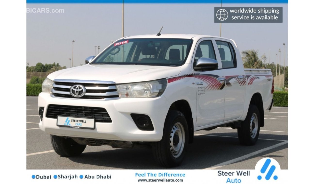 تويوتا هيلوكس 2016 | HILUX DOUBLE CABIN AUTOMATIC GEAR - WITH GCC SPECS AND EXCELLENT CONDITION