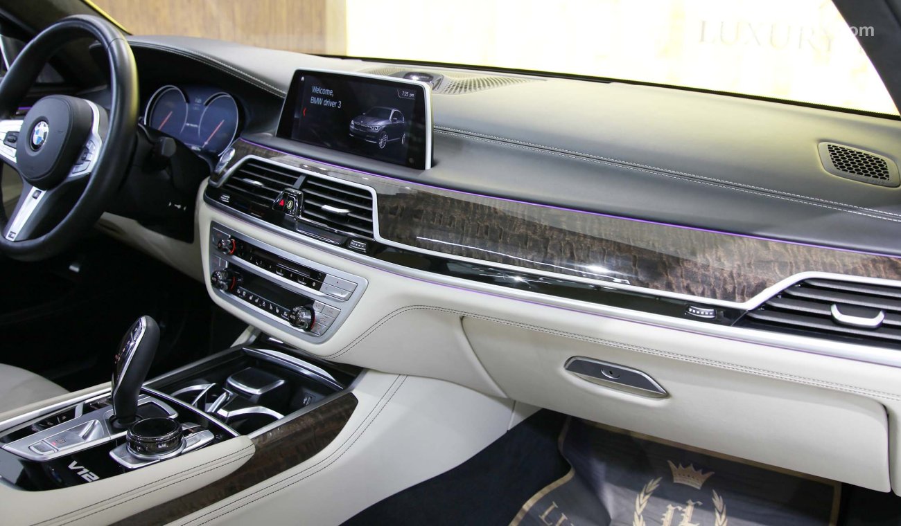 بي أم دبليو 760 LI,  M AERODYNAMICS PACKAGE,GCC UNDER WARRANTY AND CONTRACT SERVICE