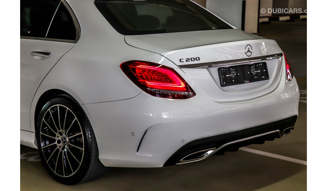 Mercedes-Benz C200 AMG 2019 GCC under Agency Warranty with Zero Down-Payment.