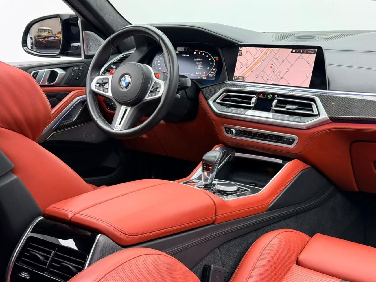 بي أم دبليو X6 M 2021 BMW X6M Competition, Warranty, Full BMW Service History, Carbon Fiber Interior, GCC