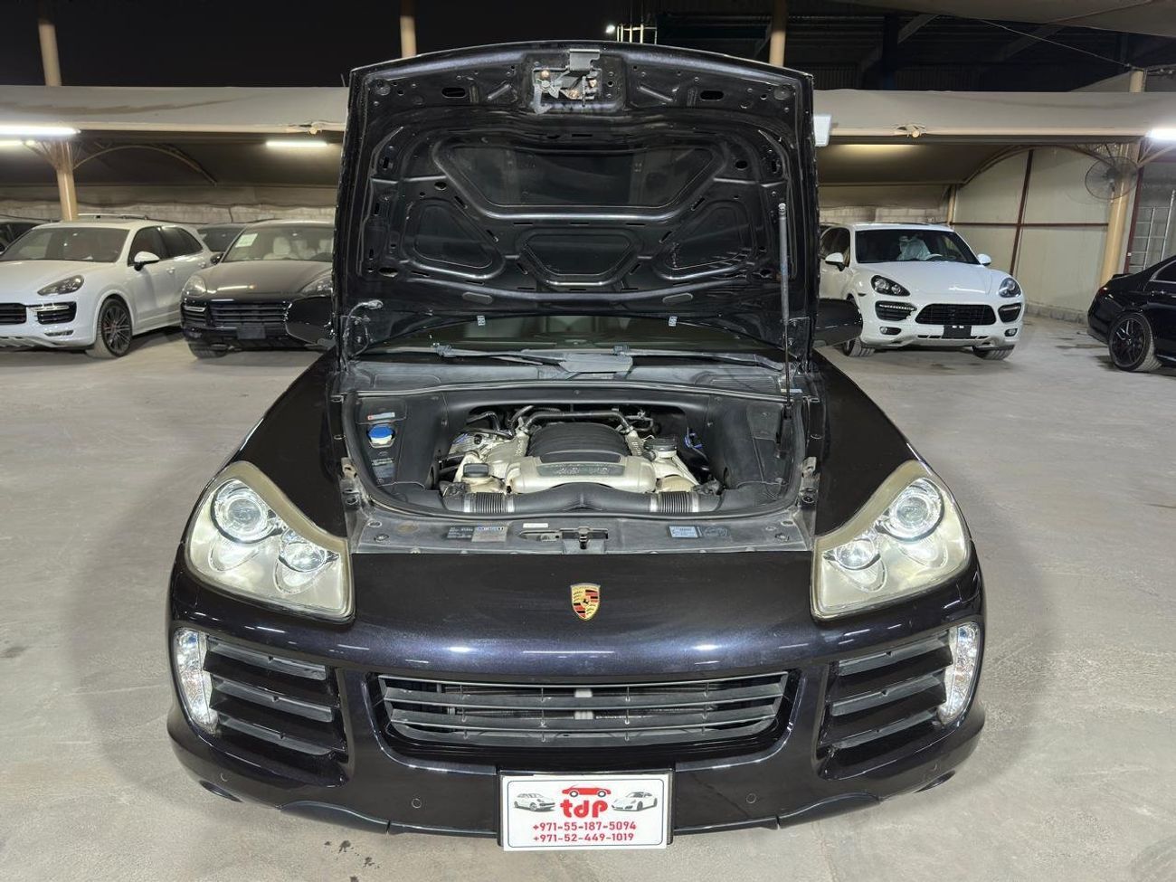 بورش كايان S 2008 4.8L | BASALT BLACK METALLIC | SUNROOF | TECHART 22 INCH WHEELS