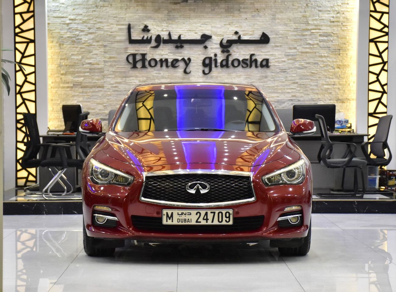 إنفينيتي Q50 EXCELLENT DEAL for our Infiniti Q50 2.0t ( 2016 Model ) in Red Color GCC Specs