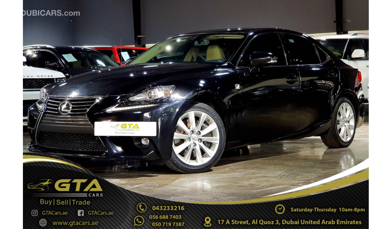 Lexus IS 200 t F-Sport, Warranty, Full Service History, GCC