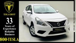 Nissan Sunny SENSORS + CHROME + 1.5L + SV / GCC / UNLIMITED MILEAGE WARRANTY + FREE SERVICE CONTRACT / 376 DHS PM