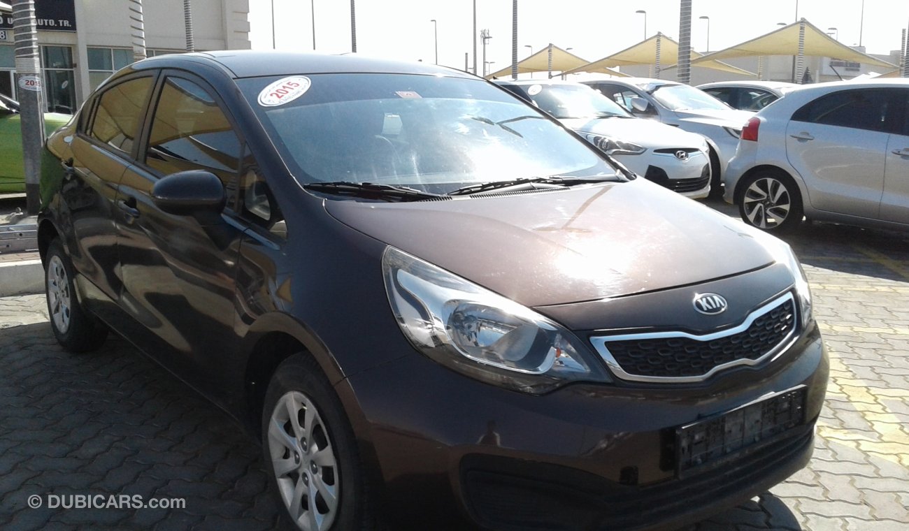 Kia Rio 2015 BROWN GCC PERFECT