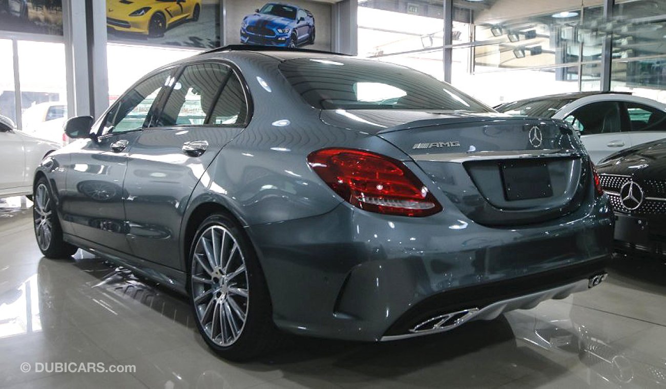 مرسيدس بنز C 43 AMG 4MATIC, V6 Biturbo, GCC Specs with 2 Years Unlimited Mileage Warranty