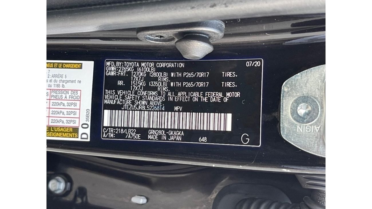 تويوتا Runner4 2020 TOYOTA 4RUNNER SR5 FULL OPTIONS IMPORTED FROM USA