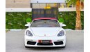 Porsche 718 Boxster | 3,621 P.M  | 0% Downpayment | Spectacular Condition!