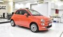 Fiat 500 EXCELLENT DEAL for our Fiat 500 Dolcevita ( 2024 Model ) in Orange Color GCC Specs