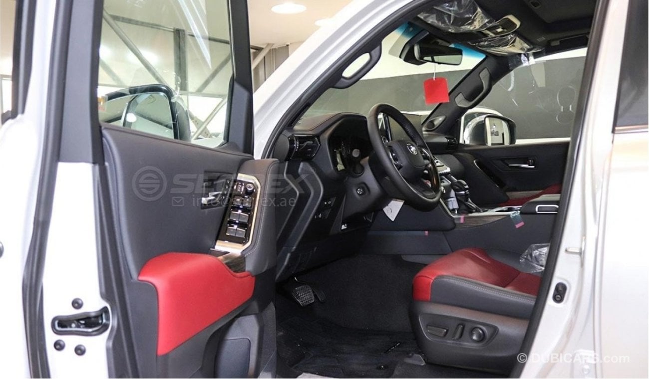 تويوتا لاند كروزر 2023 Toyota LC 300 3.5L VXR White inside red,