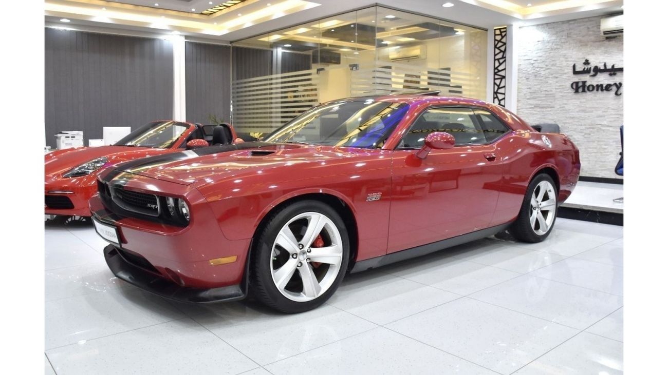 Dodge Challenger EXCELLENT DEAL for our Dodge Challenger SRT8 392 HEMI ( 2012 Model ) in Red Color GCC Specs