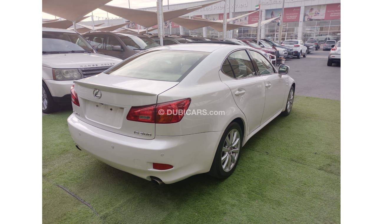 Lexus IS300 Gulf model 2007, white, beige interior, number one, imprint, leather hatch, cruise control, in excel