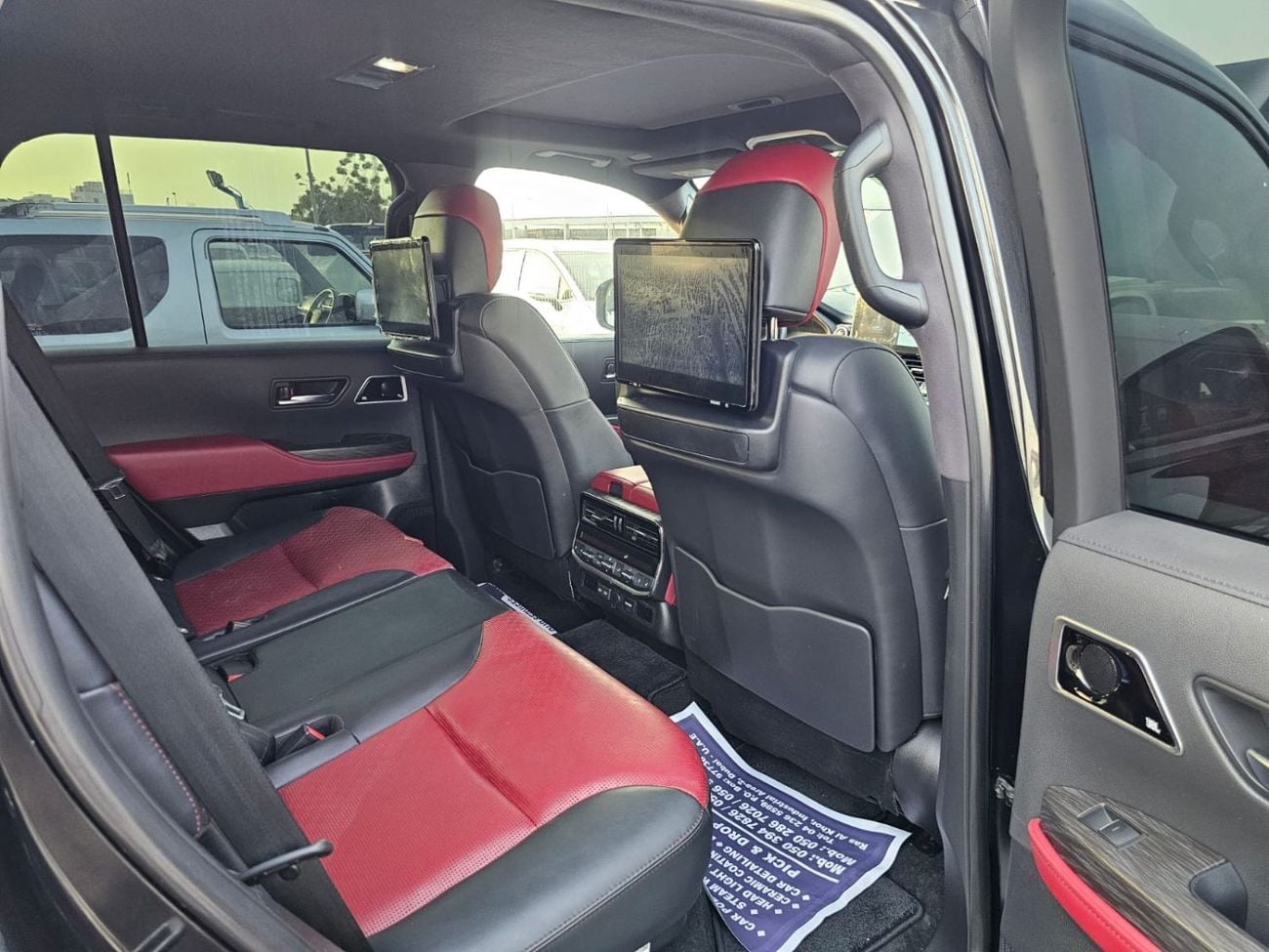 تويوتا لاند كروزر Toyota landcruise 2022MODEL twin turbo Gr sports 3.5 petrol v6 Colour Black Interior Red push start 