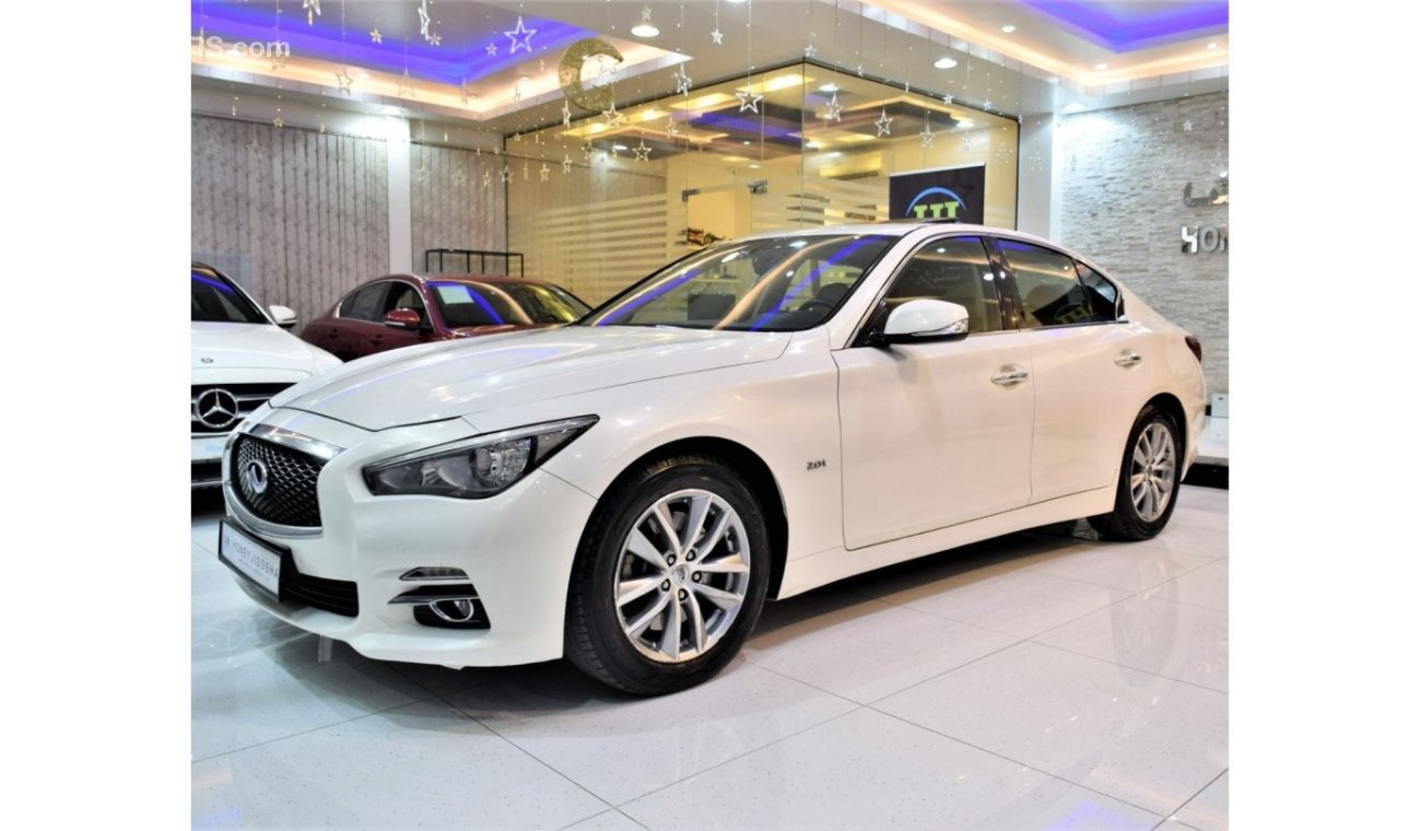 إنفينيتي Q50 Infiniti Q50 2.0t 2014 Model!! in White Color! GCC Specs