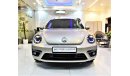 Volkswagen Beetle AGENCY WARRANTY UNTIL 2023 Volkswagen Beetle Turbo R-Line 2016 Model!! in Gold Color! GCC Specs