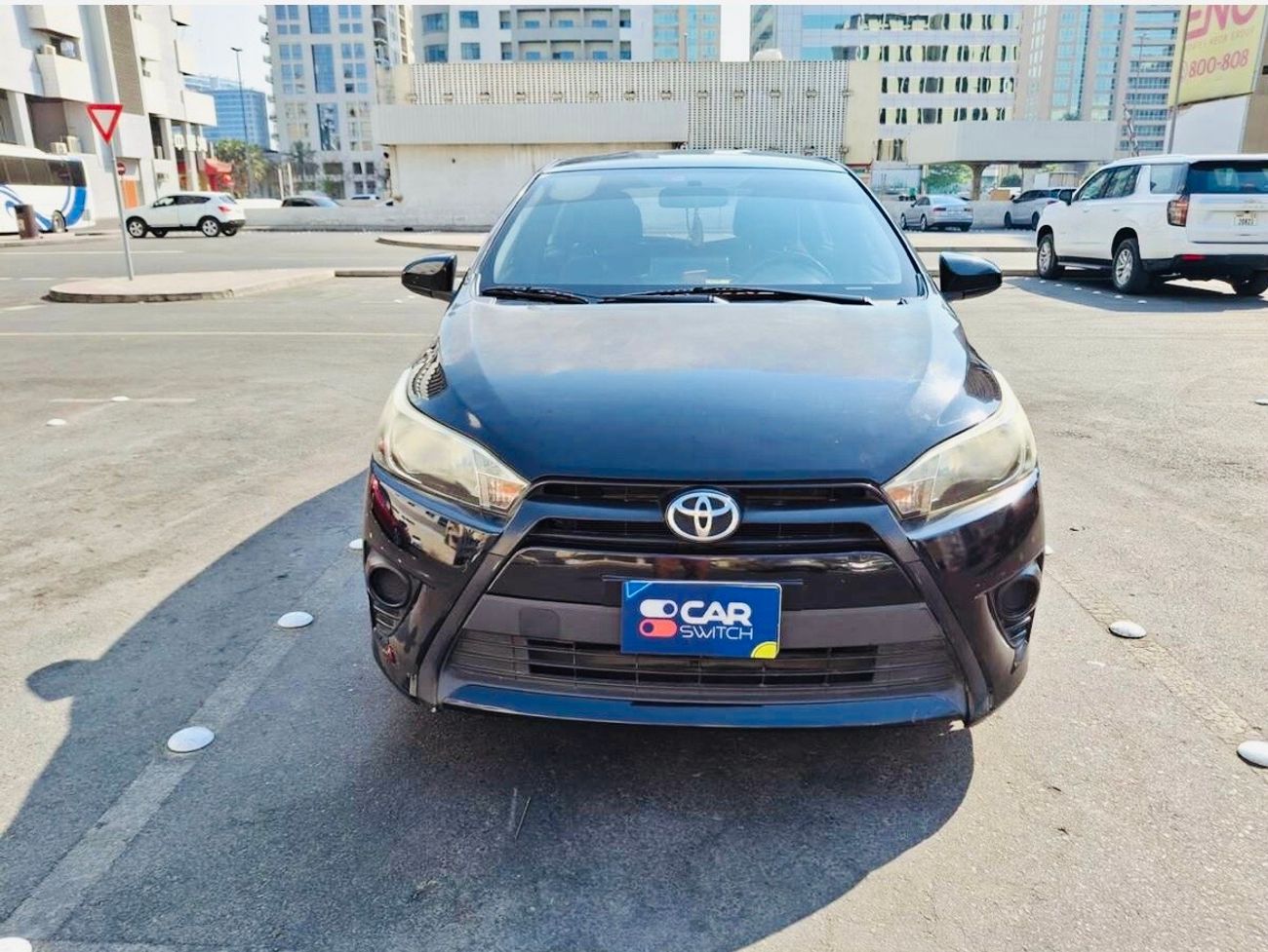 تويوتا يارس Toyota Yaris 2016 GCC free accident perfect conditions and additional accessories smart screen GPS b