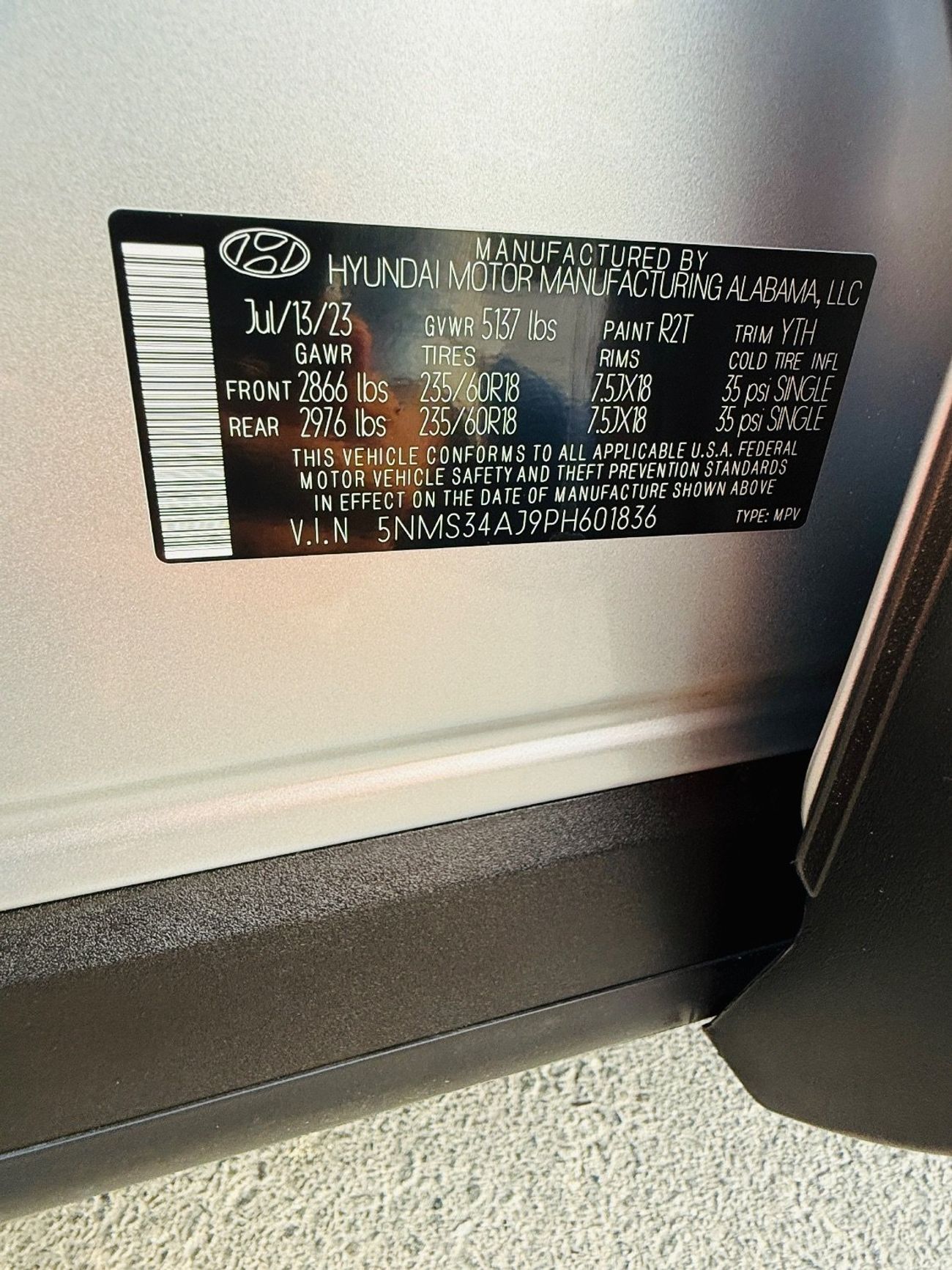 Hyundai Santa Fe 2023 Santa fe sel panaroma roof & 360 camera