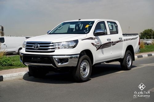 تويوتا هيلوكس GL 2 2.4L AWD D-4D | دفع رباعي، ناقل حركة يدوي | 6 مقاعد | مرايا ونوافذ كهربائية | بطانة حوض الشحن