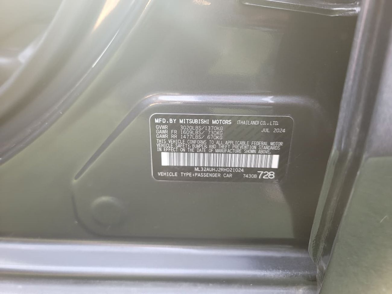 ميتسوبيشي ميراج Low mileage