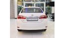 Toyota Corolla AMAZING Toyota Corolla 2016 Model!! in White Color! GCC Specs