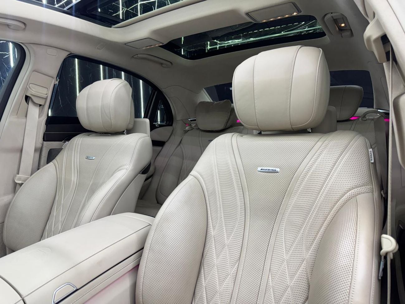 Mercedes Benz S63 AMG STD 4.0L V8 | Maybach Kit| Custom Tiffany green & glitter wrap/pink  finish