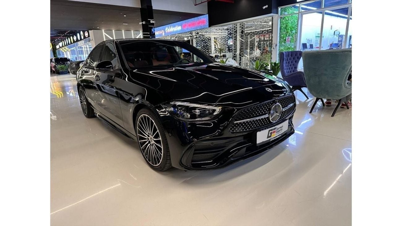 مرسيدس بنز C 200 C200 Premium Plus (Red and Black Interior) | 2024 GCC 0km | DEALER WARRANTY