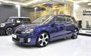 Volkswagen Golf GTI EXCELLENT DEAL for our Volkswagen GTi ( 2013 Model ) in Blue Color GCC Specs
